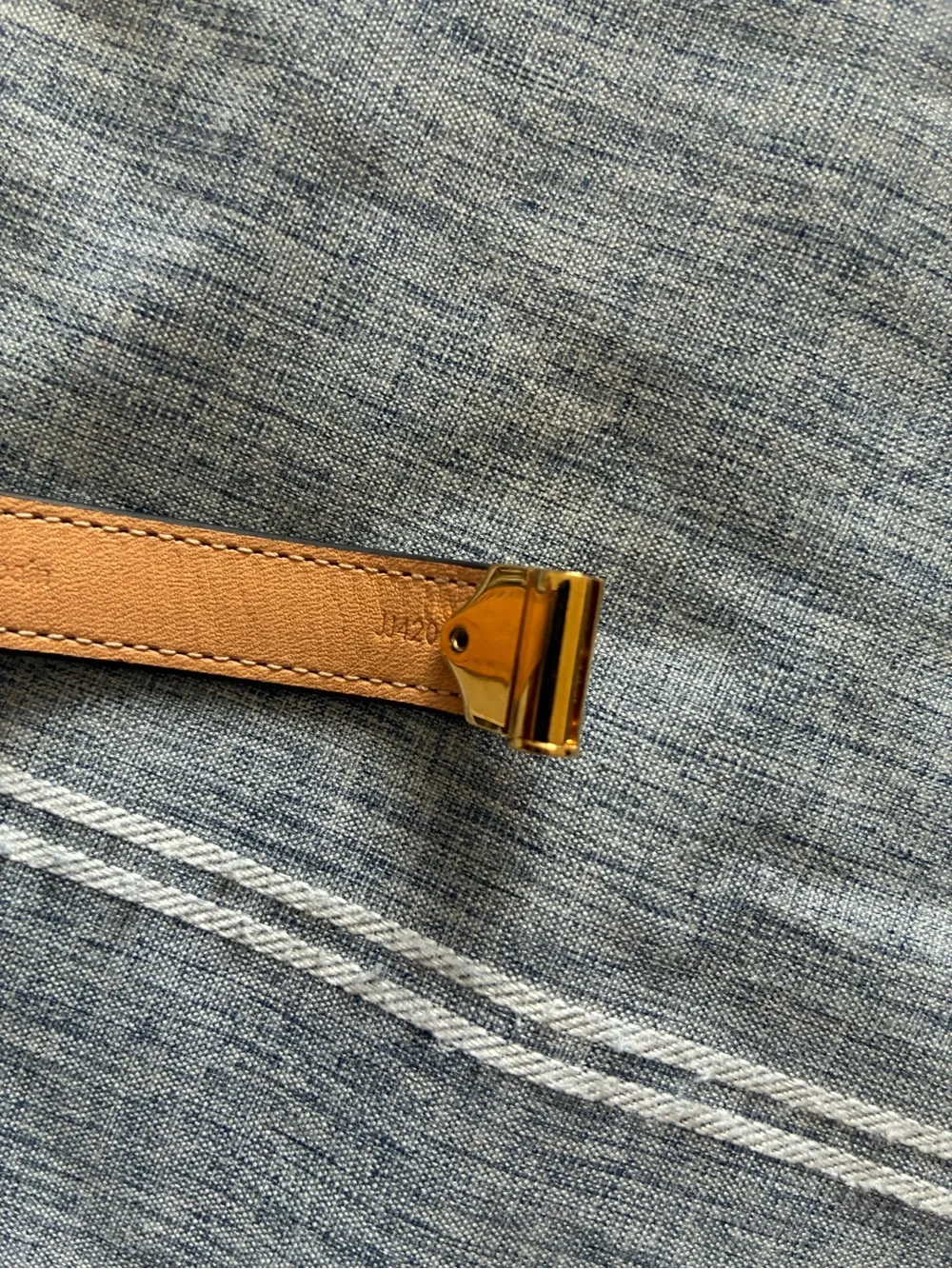 Louis Vuitton Monogram Bracelet with Gold S-lock